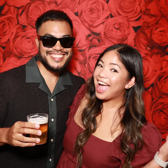 Guests at the Pik Stop photo booth at Bridgeway Lakes Boathouse