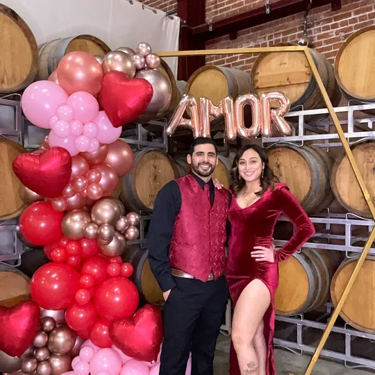 Guests at the Pik Stop photo booth at Rendez-vous Winery